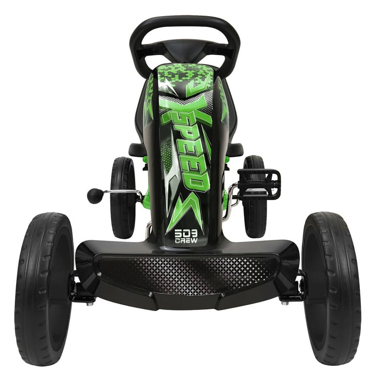 509 Crew: Xspeed Pedal Go-Kart - Green & Black - Kids 4 Wheel