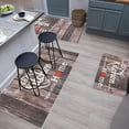 thumbnail image 6 of Farmhouse Kitchen Rug Sets 3 Piece with Runner Non Slip Washable Kitchen Floor Mat Carpet Soft Laundry Room Rug Runner for Kitchen Home Office Hallway Sink Door, Brown, 6 of 6