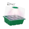 thumbnail image 4 of S SERENABLE Nursery Pot with Light Durability with Humidity Domes Seedling Starter Trays Green 12 Slots, 4 of 9