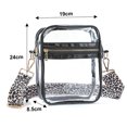 Clear Crossbody Bag Stadium Approved,Adjustable Shoulder Strap Clear