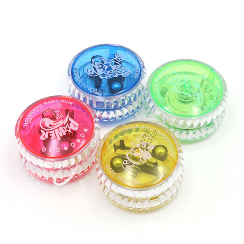1Pc Plastic Responsive YoYo Ball Kids Toy LED Flashing Toy Gifts for Children Beginners Learner;Plastic Responsive YoYo Ball Kids Toy LED Flashing Gifts for Beginners(Random Color)