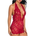thumbnail image 5 of uublik Valentines Lingerie Set for Women Plus Size Lace Sexy Naughty Bodysuit Babydoll, 5 of 5