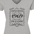 thumbnail image 4 of Inktastic Limited Edition 1969 One of a Kind Women's V-Neck T-Shirt, 4 of 5