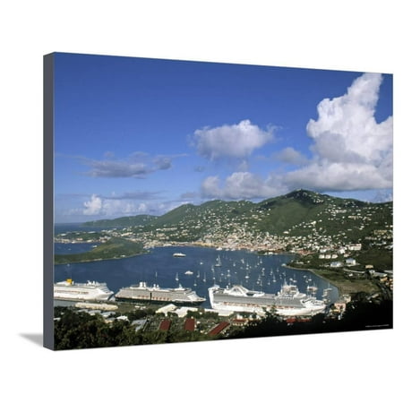 Charlotte Amalie, St. Thomas, Us Virgin Islands, Caribbean Stretched Canvas Print Wall Art By Walter (Best Us Virgin Island To Live)