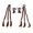Light Brown, variant on Hair Extension, Secure Elastic Tie High Temperature Silk 2 Pcs Braid Hair Extension with 2 Bow Wig Clips for Styling Deep Brown,Light Brown