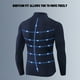 thumbnail image 4 of Camisa deportiva para hombre, polar, cálido, elástico, ajustado, cuello alto, manga larga, cremaller Abanopi Camiseta deportiva para hombre, 4 of 7