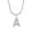 A, variant on MATROOY A-Z Women Initial Necklaces, 26 Letters Alphabet Pendant with Snake Chain-Q