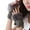 Dark Gray, variant on Eosunjian 1 Pair Women Gloves Solid Color Fuzzy Plush Warm Winter Mittens for Daily Wear (White)
