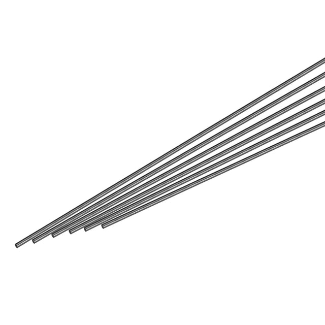 Varilla de fibra de carbono Uxcell, 1mm x 420mm para herramienta de bricolaje de avión de coche RC, tubo de ala, brazo de quadcopter, paquete de 10