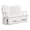 White, variant on Signature Design by Ashley Lapis Rain Outdoor Glider Loveseat