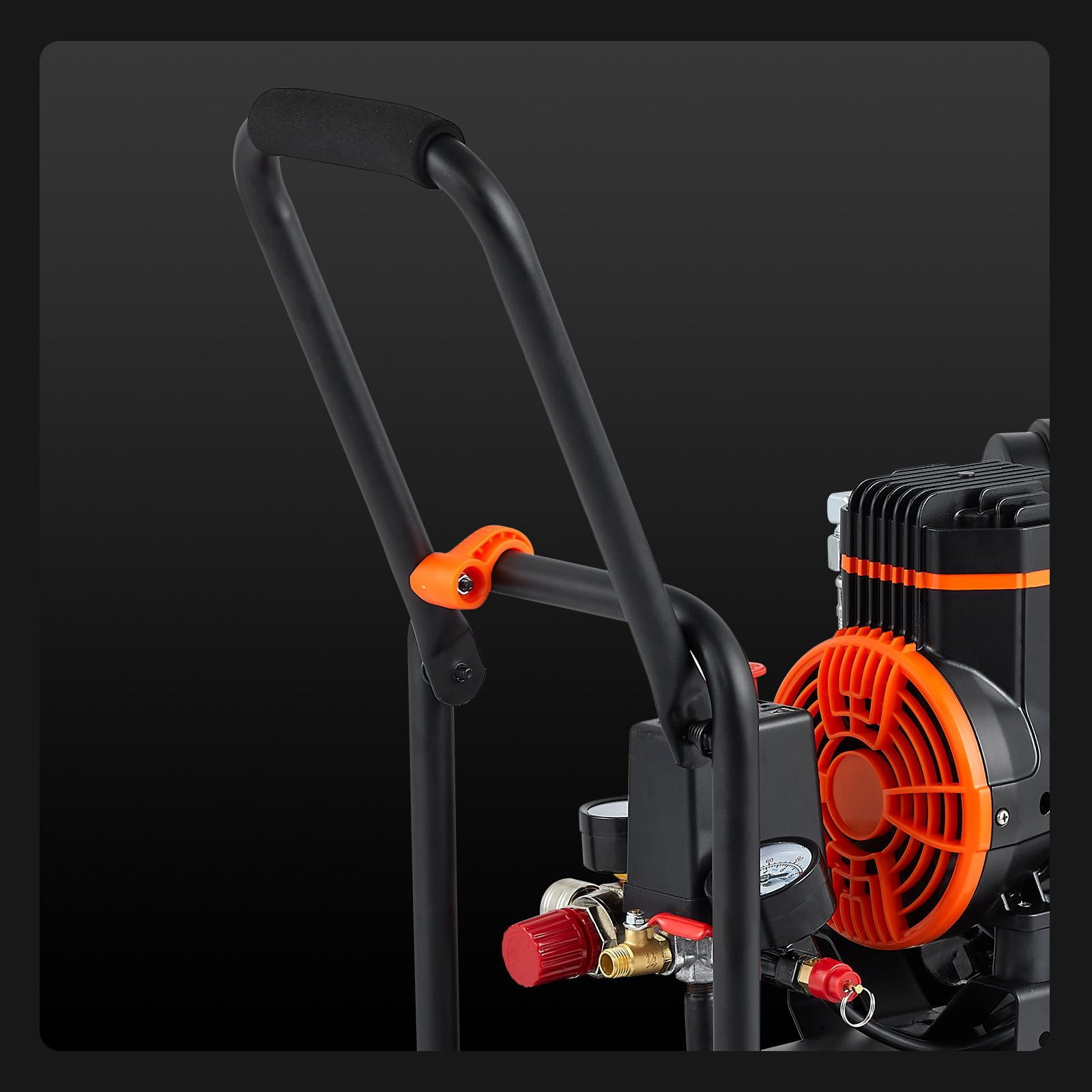 6.3 Gallon Air Compressor, 2 HP 3.35 CFM@90PSI Air Compressors with Max. 116PSI Pressure, Oil Free Compressor Tank for Auto Repair, Tire Inflation, Spray Painting, Woodwork Nailing
