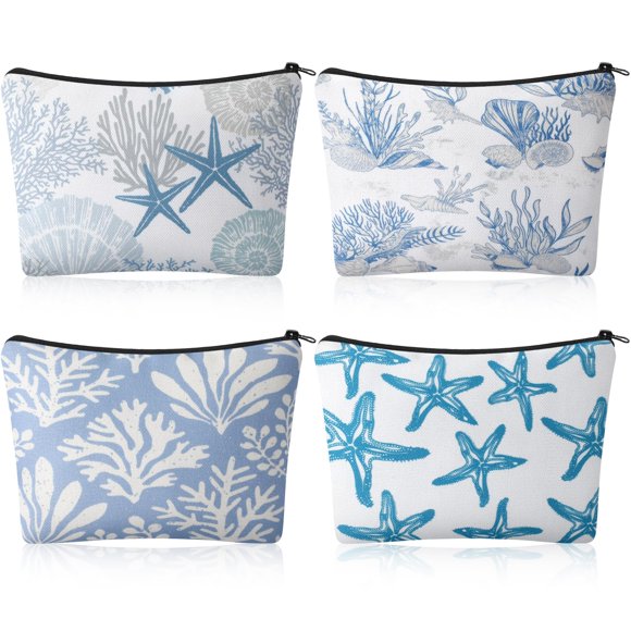 Bolsas de cosméticos Sunnymove Ocean, 4 unidades, 22 x 15 x 4 cm