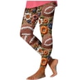 thumbnail image 2 of Hrsba Womens Leggings Non Position Football Print Tight Fit Long Pants For Women, 2 of 5