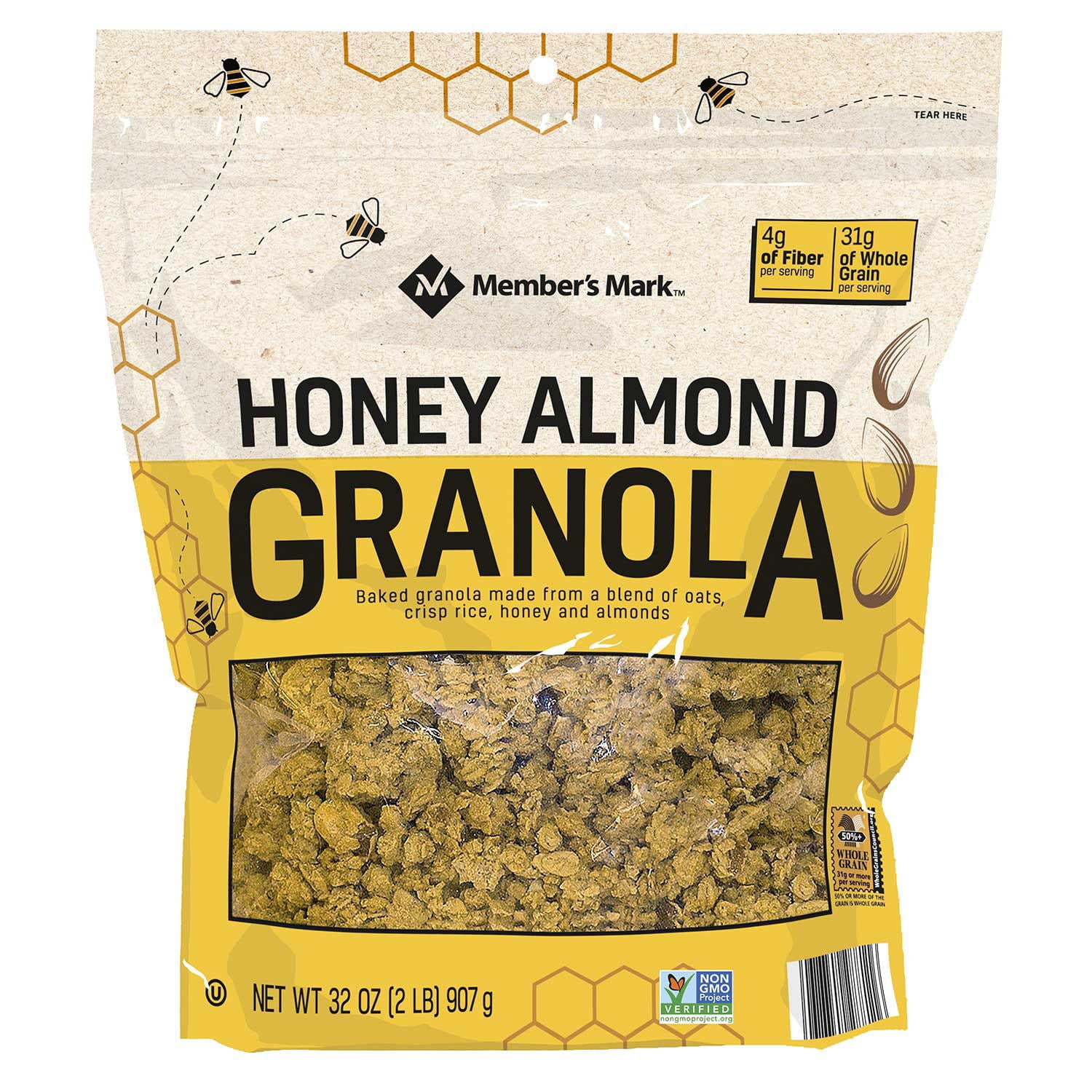 Member S Mark Honey Almond Granola (32 oz.)