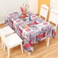 thumbnail image 1 of Christmas Rectangle Tablecloth Decorations,Christmas Tablecloth 4.92x6ft Rectangle,Washable Water Holiday Microfiber Table Cloth Decorative Table Cover For Banquet Party 50% off Clearance, 1 of 6