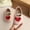 E112-Pink, variant on Girls Spring Summer Casual Flats Soft Sole Comfort Solid Color Princess Shoes Fashion Versatile Heart Flat Flat Shoes