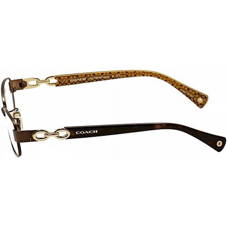 COACH Eyeglasses HC 5054 9187 Satin Brown Tortoise Gold 49MM  display picture 3