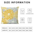thumbnail image 5 of BANET  Throw Pillow Covers Yellow Flower Pillowcases Couch Cushion Cover for Outdoor Indoor Decoration 12x12in, 5 of 5