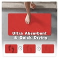 thumbnail image 3 of Alfombra de baño TYUU, 43 x 150 cm, antideslizante, lavable, roja, 3 of 9