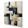 thumbnail image 2 of Designart "Abstract Shapes With Ivory Illusions II" Abstract Shapes Canvas Wall Art, 2 of 7