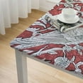 thumbnail image 4 of HAOXIT  Square Tablecloth, Handblock Print Floral Table Cloth for Kitchen Dining Linen I Parties, Weddings, Outdoors 36*36, 4 of 7