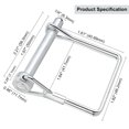 thumbnail image 2 of LAICAIW Coupler Pin, Safety Coupler Pin, Shaft Locking Pin, Trailer Pin, Wire Lock Pin, Square Shape Locking Pins for Trailer (20 PCS 6.3mm x 50mm), 2 of 7