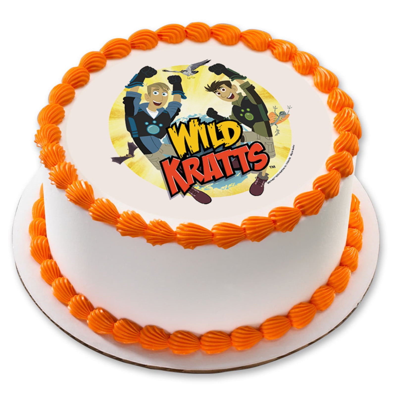 Wild Kratts 7.5" Round Edible Cake Topper (Each) Walmart