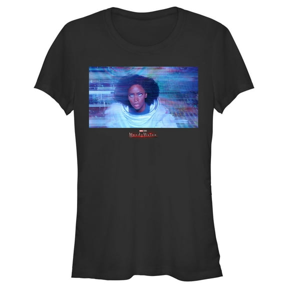 Junior's Marvel WandaVision Monica Rambeau Powers  Graphic Tee Black X Large