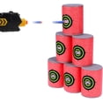 thumbnail image 1 of 12pcs Soft Foam Target Cans for Nerf Gun Games, 1 of 4