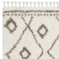 thumbnail image 2 of SAFAVIEH Moroccan Fringe Barclay Geometric Shag Area Rug, Ivory/Beige, 5'3" x 7'6", 2 of 4