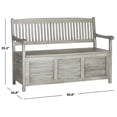 thumbnail image 6 of Safavieh Brisbane Indoor/Outdoor Modern Storage Bench, 6 of 8