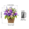 thumbnail image 4 of Fankiway Purple Simulation Flower Basket Decoration Purple Lavender Simulation Flower Door Hanging Home Decoration, 4 of 9