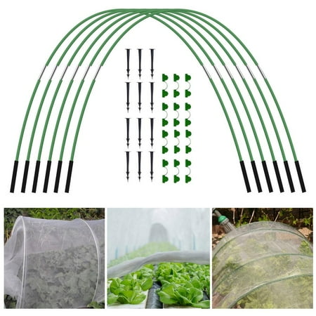 

Fovolat Greenhouse Hoops|Garden Netting For Plants|Garden Hoops For Raised Beds Garden Grow Tunnel Up To 10 Set Long Rust-Free Garden Hoop For Row Cover Plant Cover