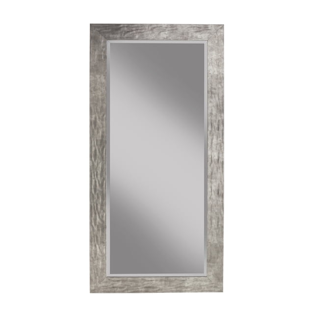 Martin Svensson Home Hammered Metal Gray Full Length Leaner Mirror