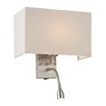 thumbnail image 1 of Dixon Collection 2 light sconce in Brushed Nickel, 1 of 1