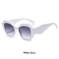 thumbnail image 1 of Gafas de sol polarizadas para mujer Gafas UV400 de gran tamaño Gafas de sol modernas y clásicas con montura grande (blanco/gris), 1 of 4