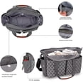 thumbnail image 2 of Diaper Bag Tote Baby Changing Bag with Changing Mat and Shoulder Strap Portable Waterproof and Large Capacity, 2 of 4