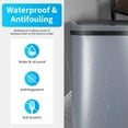 thumbnail image 4 of YRLLENSDAN Kitchen Trash Can 13 Gallon Size, Touchless Trash Can 13 Gallon, Motion Sensor Trash Can with Lid, Automatic Garbage Can 13 Gallon,Plastic Tall Trash Bin, Gray, 4 of 7