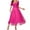 Hot Pink, variant on Cavosen Formal Dresses for Women Low Back Square Neck Maxi Evening Gowns Polka Dots High Waist Elegant Cocktail Dress