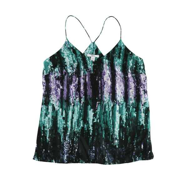Bar Iii Womens Sequin Print Tank Top