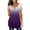 Purple, variant on yoeyez Pleated Tunic Tops for Women Flowy Button Up Blouse Fashion Gradient Shirts Short Sleeve Summer Tee-Shirt Soft Clothes