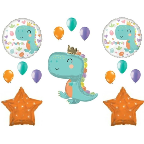 BabySaurus Baby Dinosaur Shower Balloons Decorations It's A Boy