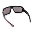 thumbnail image 7 of Locs USA Flag Oversized Wrap Around Gangster Plastic Biker Sunglasses [Matte Black - Blue Mirror], 7 of 7