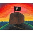 thumbnail image 2 of Karl Wiener 24x20 Black Ornate Framed Double Matted Museum Art Print Titled: Die Pulverflagge (Around 1928), 2 of 5
