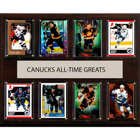 Vancouver Canucks 12" x 15" Trading Card Plaque