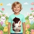 thumbnail image 2 of Boys Easter Day Shirt Vintage Loose Fit Black Eggs-Track Summer Easter Tshirt 2026 Boys Happy Easter Funny Short Sleeve Tee Tops, 2 of 5