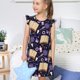 thumbnail image 4 of Fotbe Lavender Flowers Vestido de Dormir para Niñas de 3 a 10 Años, Mangas Cortas, Estilo Princesa, Pijama Camisón con Mangas Voladas-XX-Large, 4 of 6