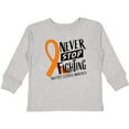 thumbnail image 3 of Inktastic Never Stop Fighting Multiple Sclerosis Awareness Boys or Girls Long Sleeve Toddler T-Shirt, 3 of 5