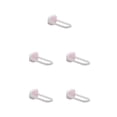 thumbnail image 2 of Toystoory Perchero para ropa, organizador de almacenamiento plegable montado en la pared, soporte extraíble sin perforaciones, balcón, baño, rosa y rosa blanco 5piezas Toystoory CBP219721, 2 of 4