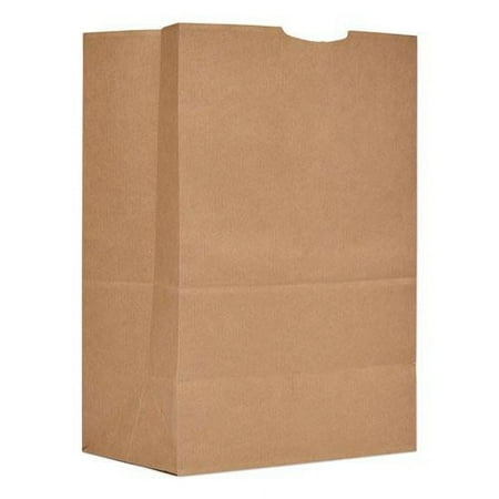 Ross & Wallace Paper Products Grocery Paper Bags, 1/6 BBL Size, Heavy-Duty, 52# Basis Weight, 12" x 7" x 17", Kraft, 500/Bundle